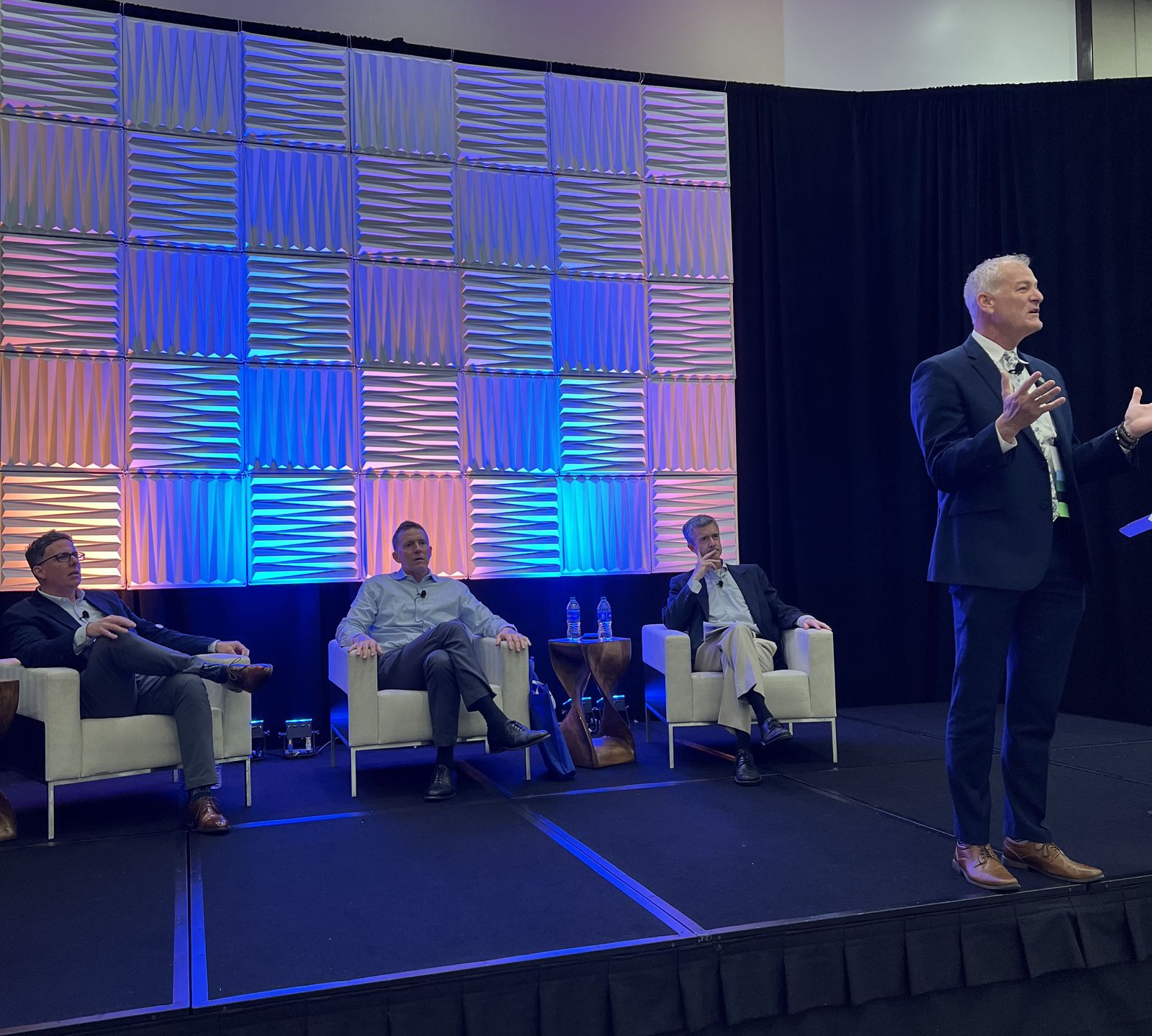 Brad Westover moderating an expert panel at the NTLA Annual Conference