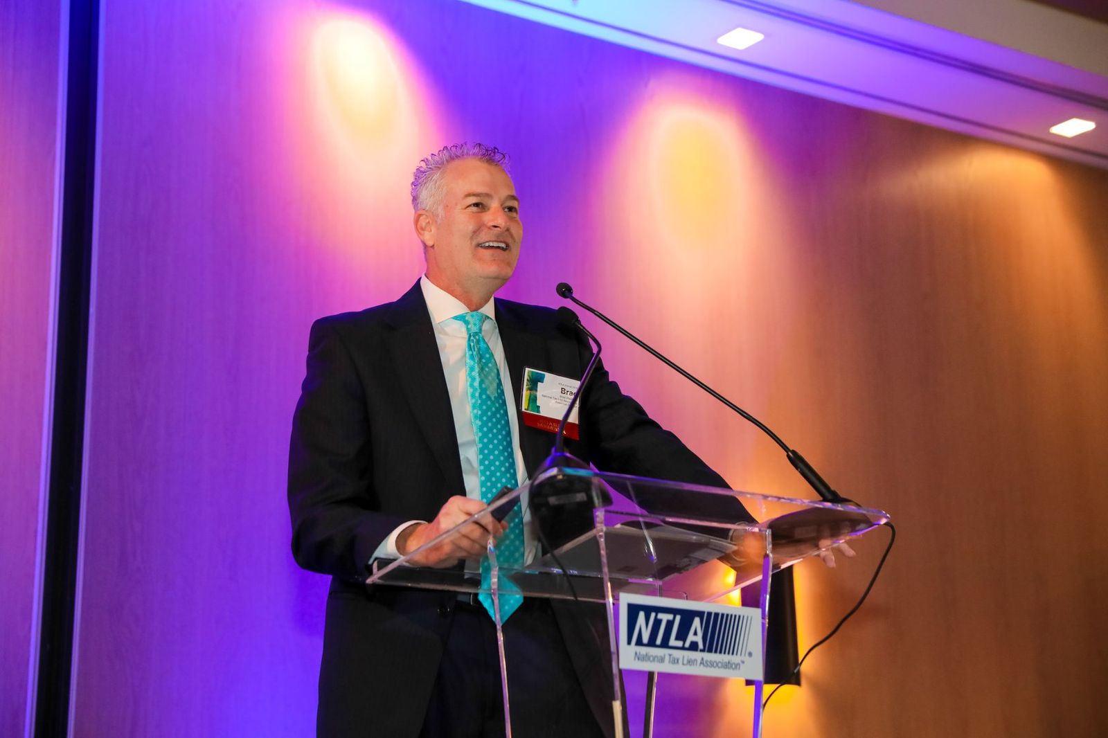 Brad Westover at the NTLA podium